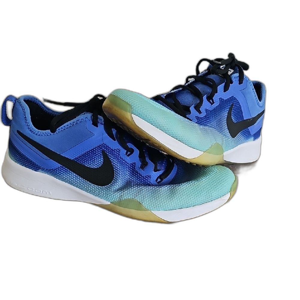 Nike Air Zoom TR Dynamic Fade Training Shoes Vibrant Blue Green Women's Size 8